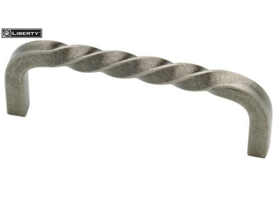 Iron Craft Twisted Pull Tumbled Pewter