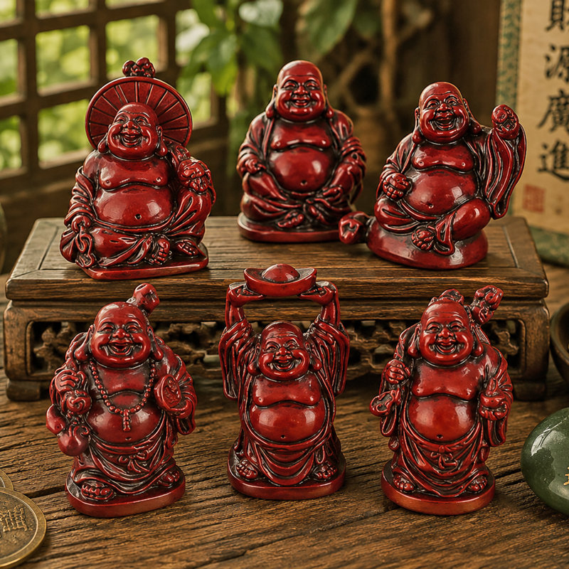 Buddhas Strock 6 Pieces Figurine Set