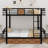Twin XL Over Twin XL Metal Bunk Bed With Drawers-42300281