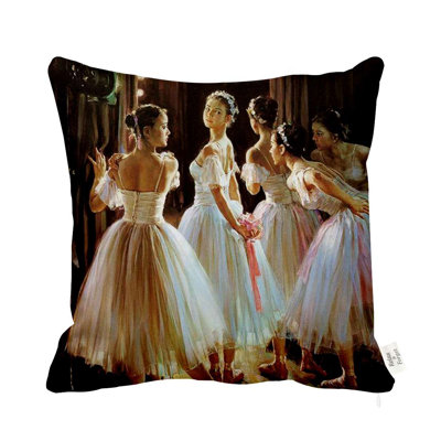Ballerina Reversible Throw Pillow