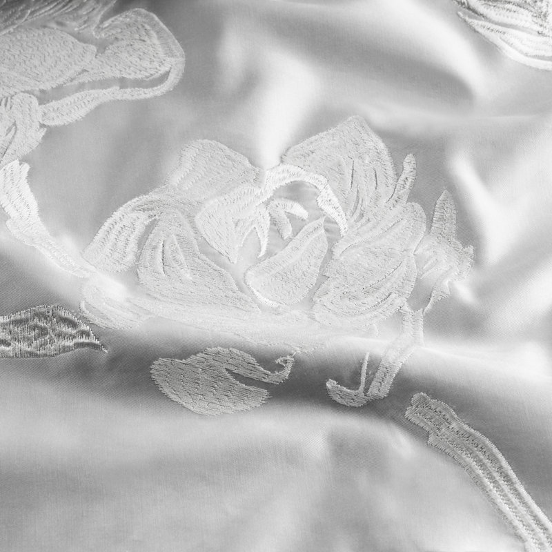 Gardenia Duvet Stone and White, Queen