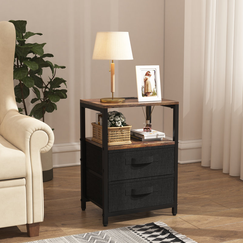 Table de bout avec station de charge, table de chevet avec port USB