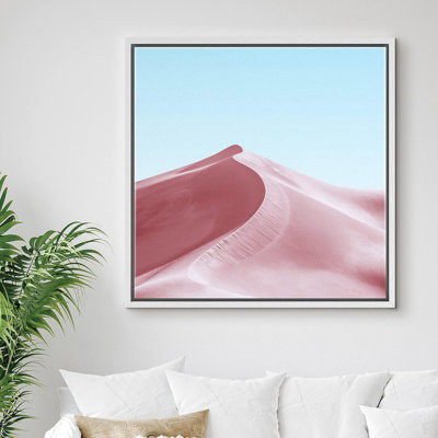 Desert " Vibrant Pink Sand Dune Nature Desert "