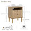 29cm W Manufactured Wood Bedside Table-267272475