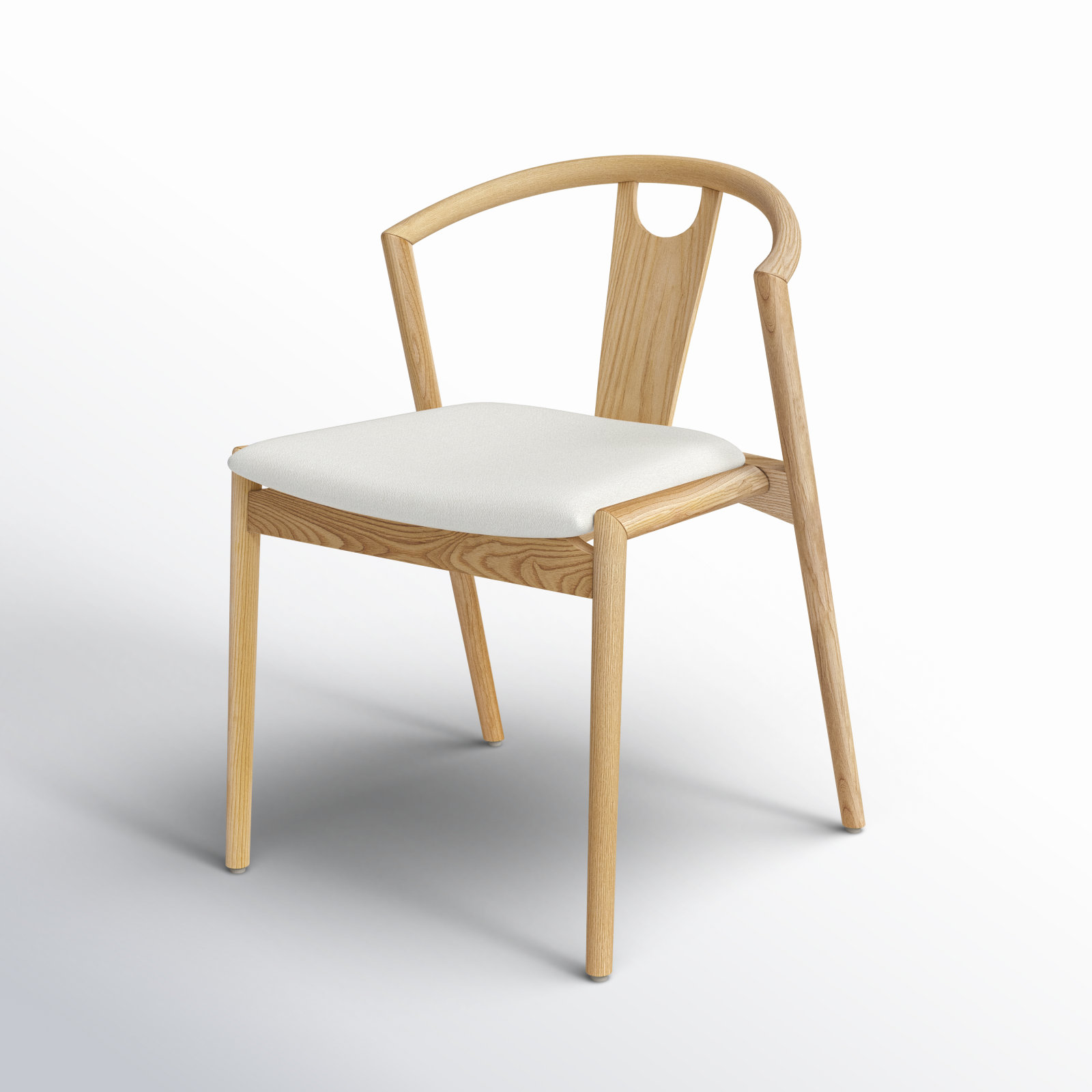 Ambra Dining Chair, White, 1
