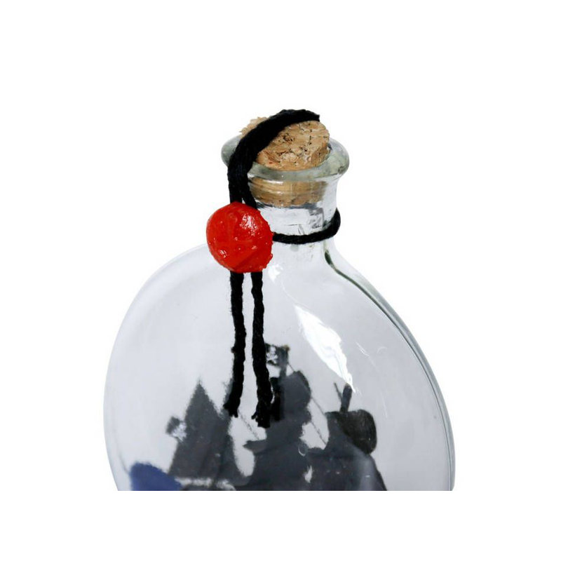 Bouteille de verre à bateau noir Nardone