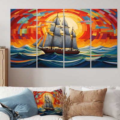 Allix - Boat Sailing Wall Art Set