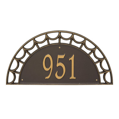 Signature Series 1-Line Wall Address Plaque