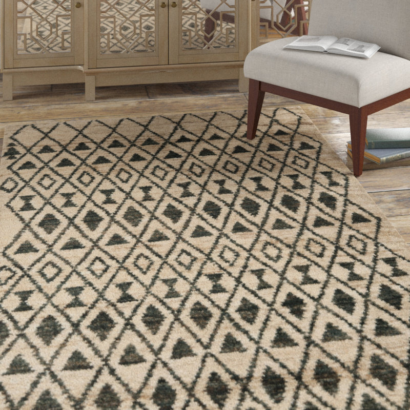 Tapis en laine et jute Yates Southwestern, Rectangle 4 pi x 6 pi