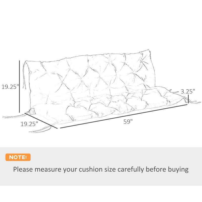 Coussin de banc / coussin de patio, Rouge, Brun