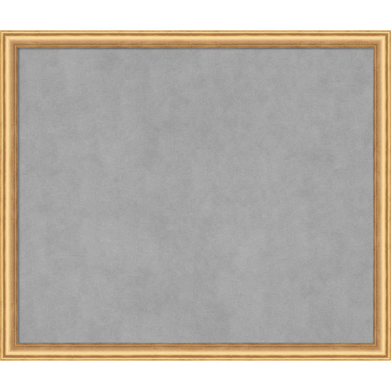 Tableau magnétique magnétique en métal, 22" H x 26" W, Or