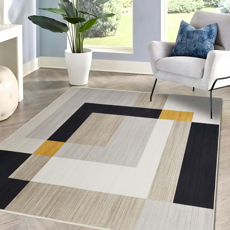 Armilla Abstract Machine Printed Area Rug, Rectangle 80 x 150 cm
