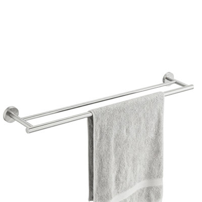 Acier inoxydable 24 po Porte-serviettes mural double 