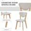 Ensemble de 4 chaises de salle à manger 100% bois massif, chaises de cuisine en bois, dossier ouvert, chaises de style Mid-Century moderne pour ferme, cuisine, salle à manger, naturel-1666303323