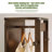 Solid Rubberwood Rotating Full-Length Mirror Cabinet
