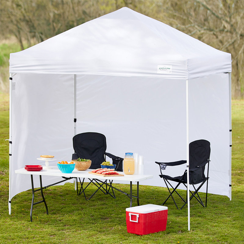 White Polytaffetta 10 x 10 Foot Tent Sidewalls