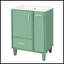 Meuble-lavabo moderne de 24 pouces avec lavabo, tiroir profond, panier coulissant à 2 niveaux et structure en bois massif durable-1309890186