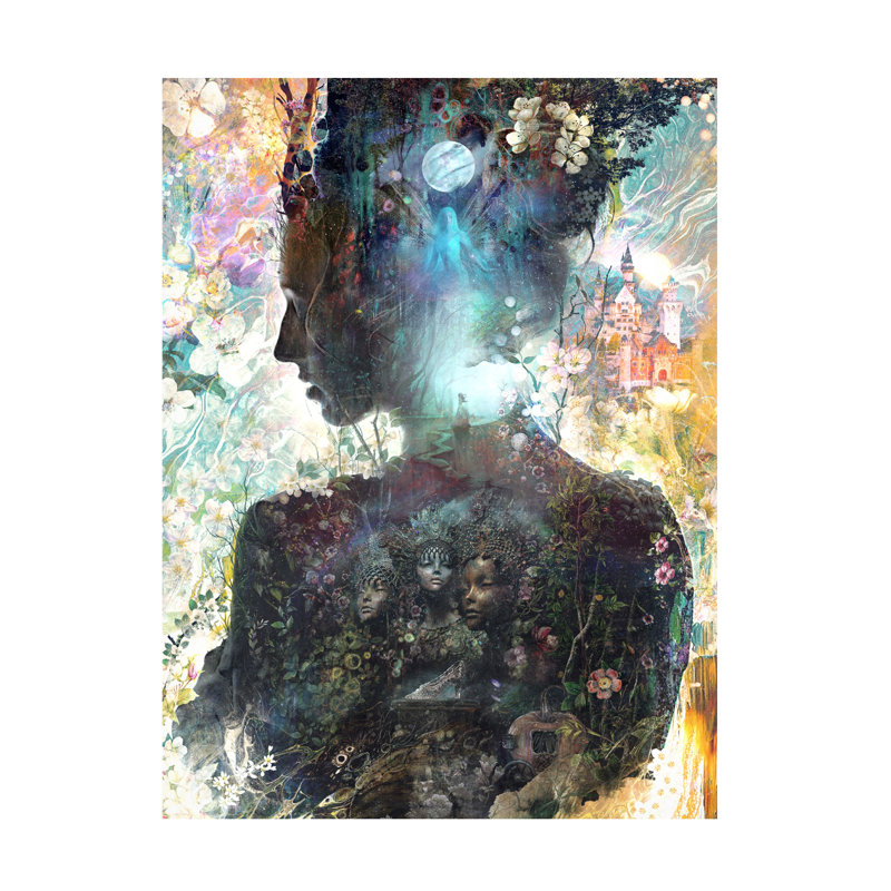 Barrett Biggers Cendrillon, art sur toile, H 18 po x l 24 po