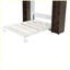 Lit escamotable moderne avec portes de rangement-1969235312