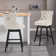 Ensemble de 2 tabourets de bar pivotants Ismaael