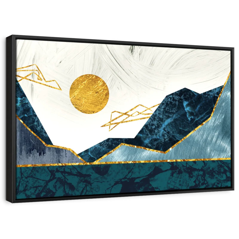Impression sur toile Sunny Sunny Mountains, H 25 po x l 37 po