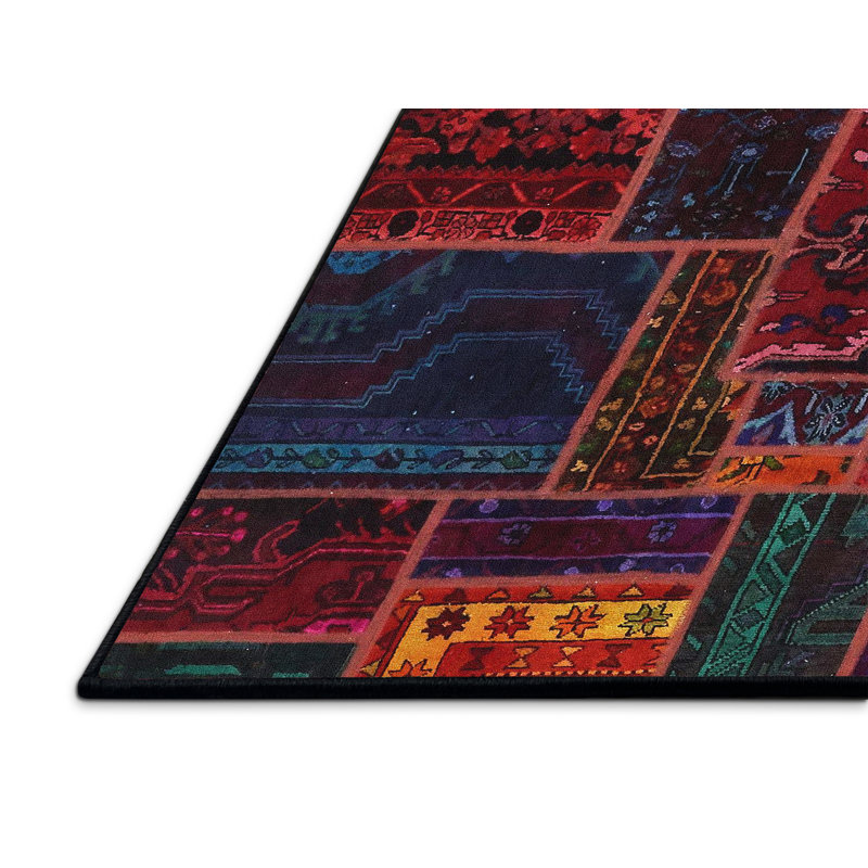 Abstract Indoor Rug, Rectangle 7' x 9'