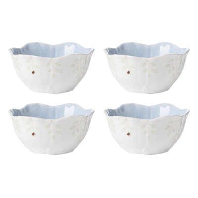 Lenox Butterfly Meadow Floral Set Of 4 Dessert Bowls