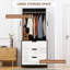 Keiralyn 2 Door Manufactured Wood Wardrobe-1049782000