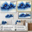Blanc sur velours bleu jonquilles Bloom I - jonquilles murales pour le salon-1398772836-1398773658-1398773659