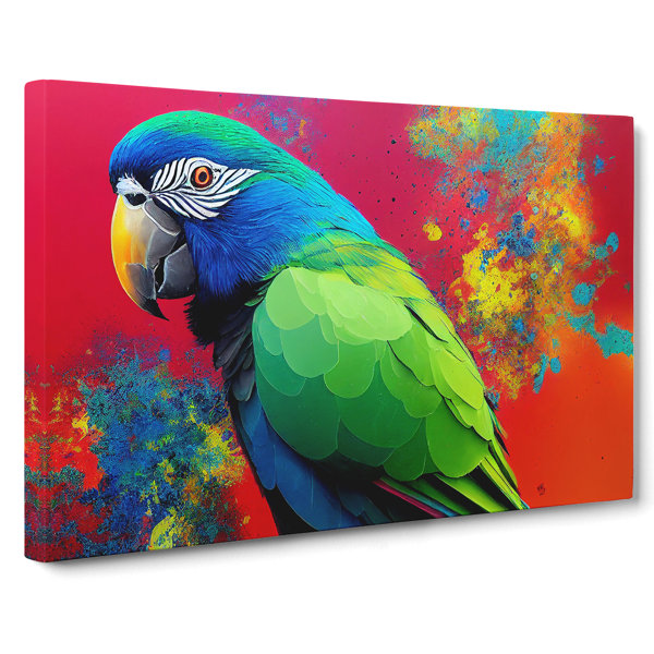 Bay Isle Home Painted Parrot Vol.2 - Wrapped Canvas Print | Wayfair.co.uk