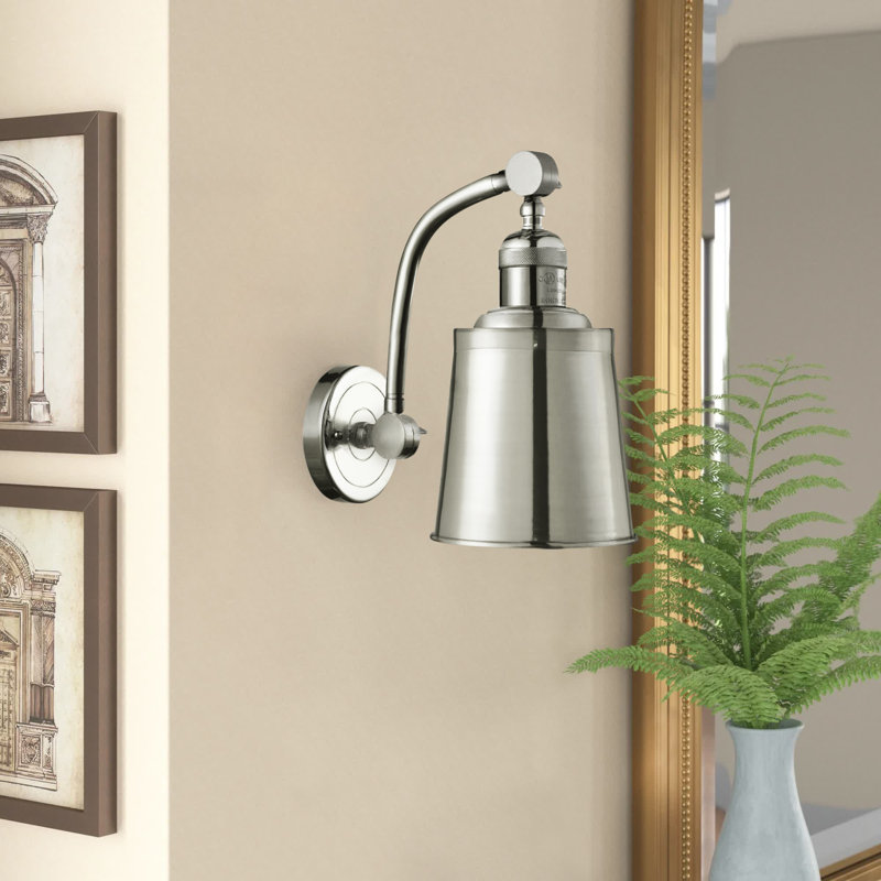 Lavender Hill Armed Sconce, Polished Nickel, Polished Nickel