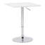 Anassi Square Metal Base Adjustable Dining Table-16216090-69488345