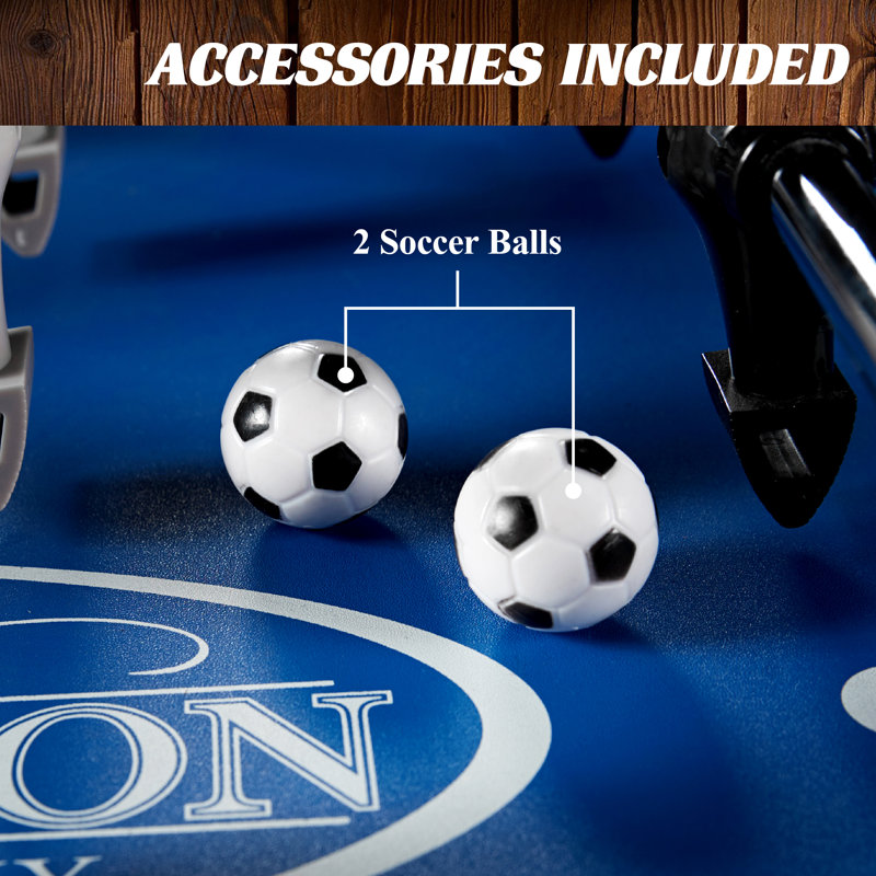 Barrington 58'' Gray Carbon Fiber Foosball Table
