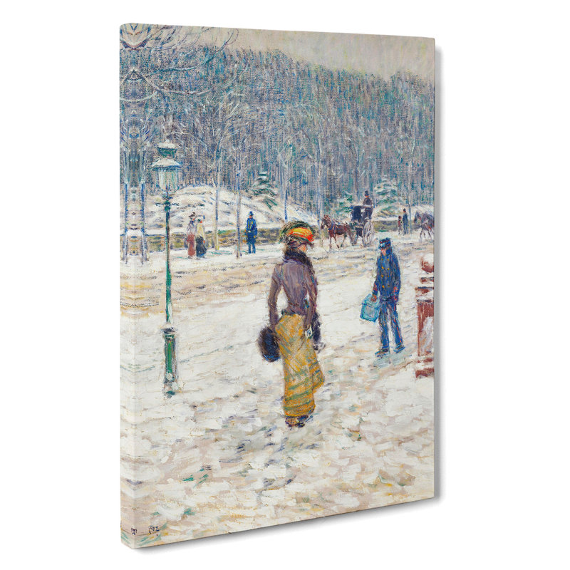 New York Street by Childe Hassam - Wrapped Canvas Painting, 50cm H x 35cm W x 3cm D