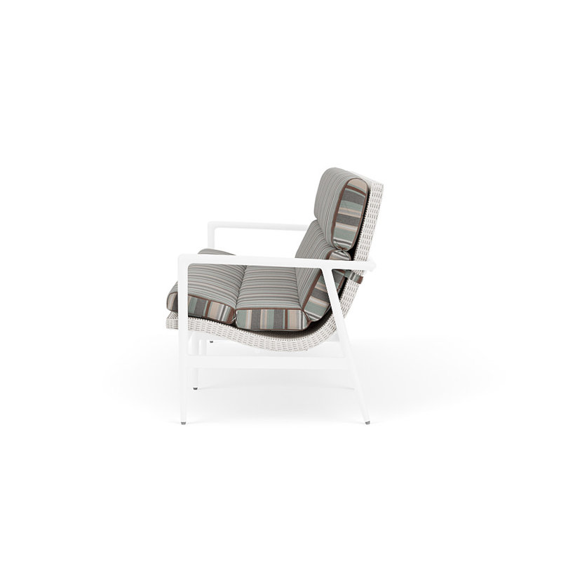 Cascade Outdoor 3 - Seat Patio Sofa, Lima Heron, White