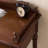 Walnut Rectangular Solid Wood with 2 drawers desk-313763967