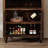 71" Tall Arched Display Bar Cabinet-1283989602