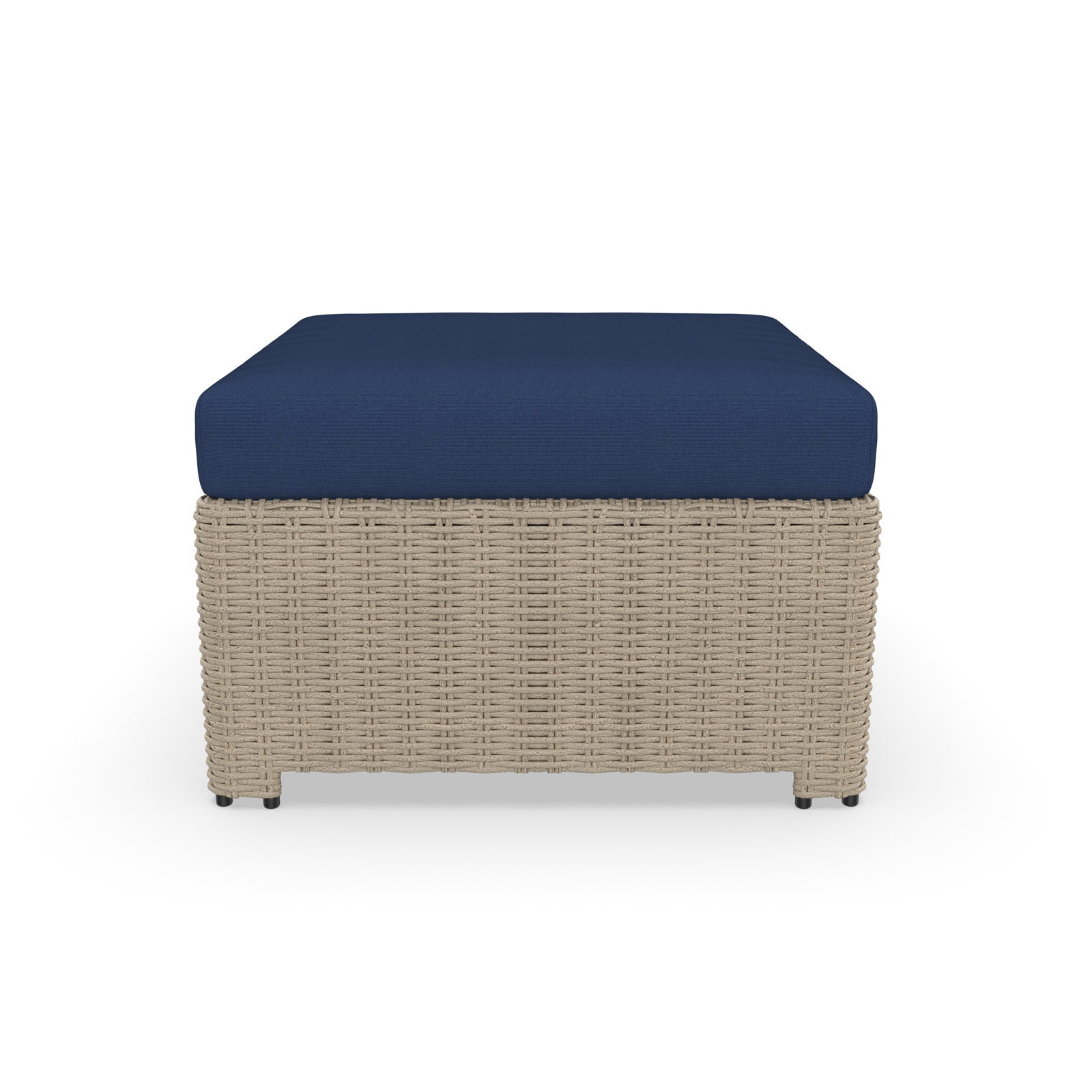 Henri Sunbrella® Patio Ottoman, Sunbrella® Canvas Navy
