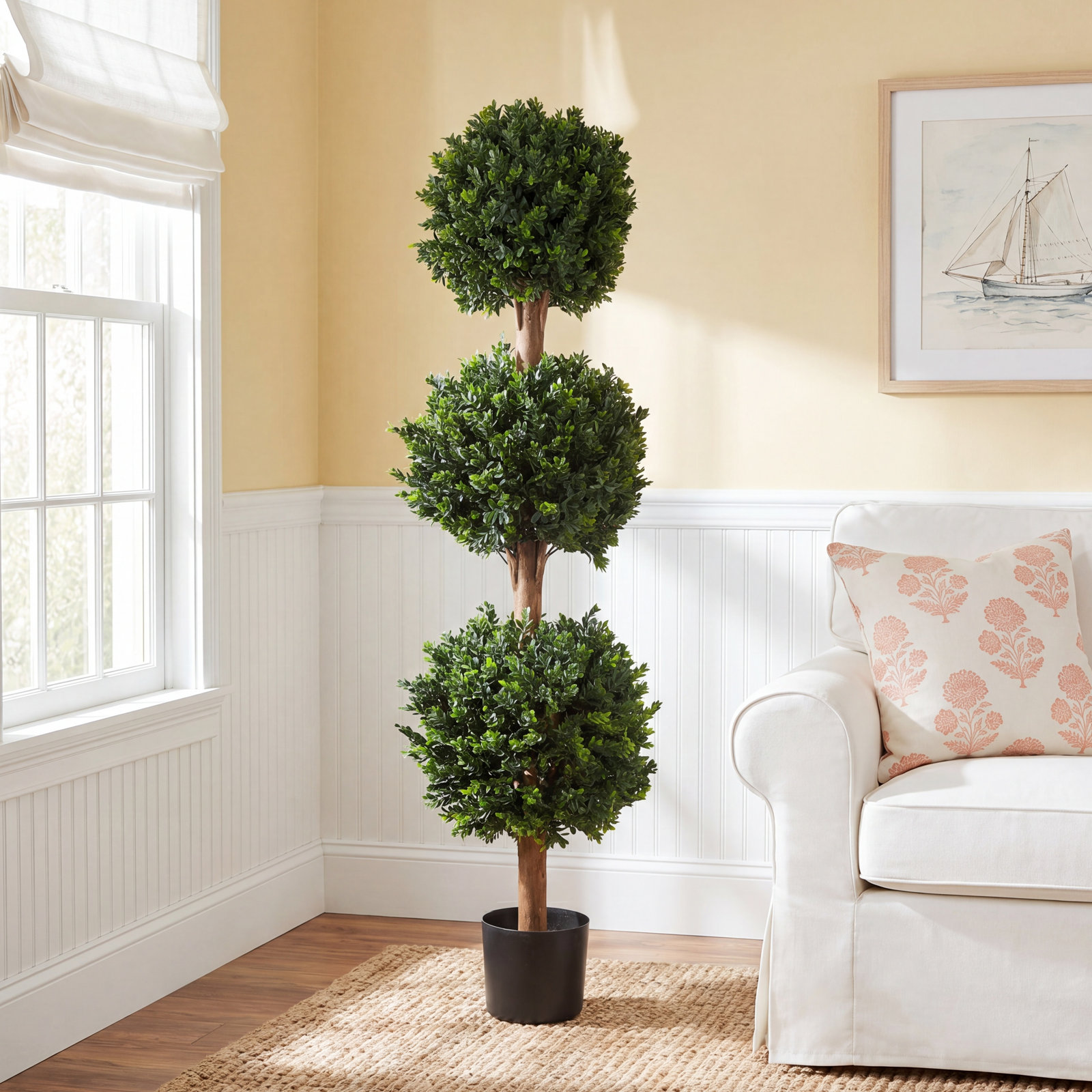 Brooklyn 60" Hedyotis Topiary in Planter