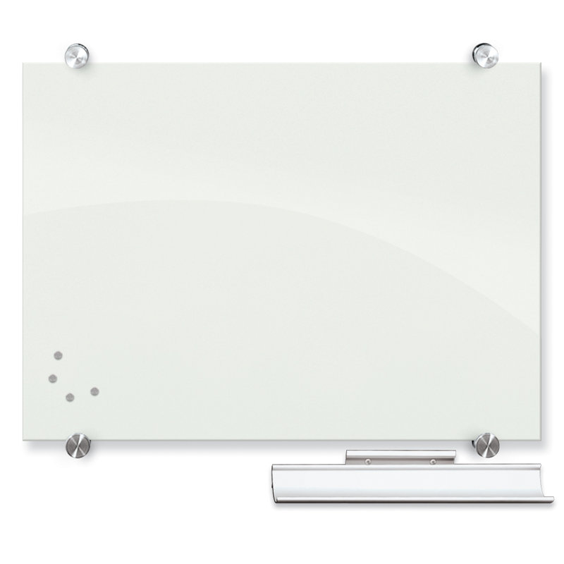 Tableau effaçable mural en verre Visionary, Blanc, H 18 po x L 24 po