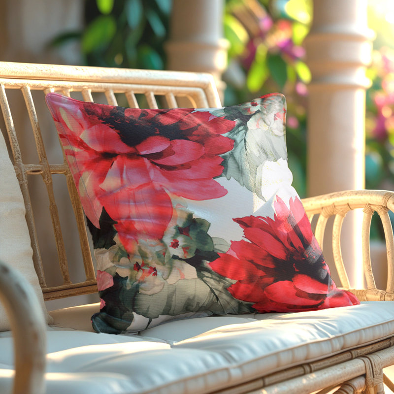 Roi Floral Throw Pillow