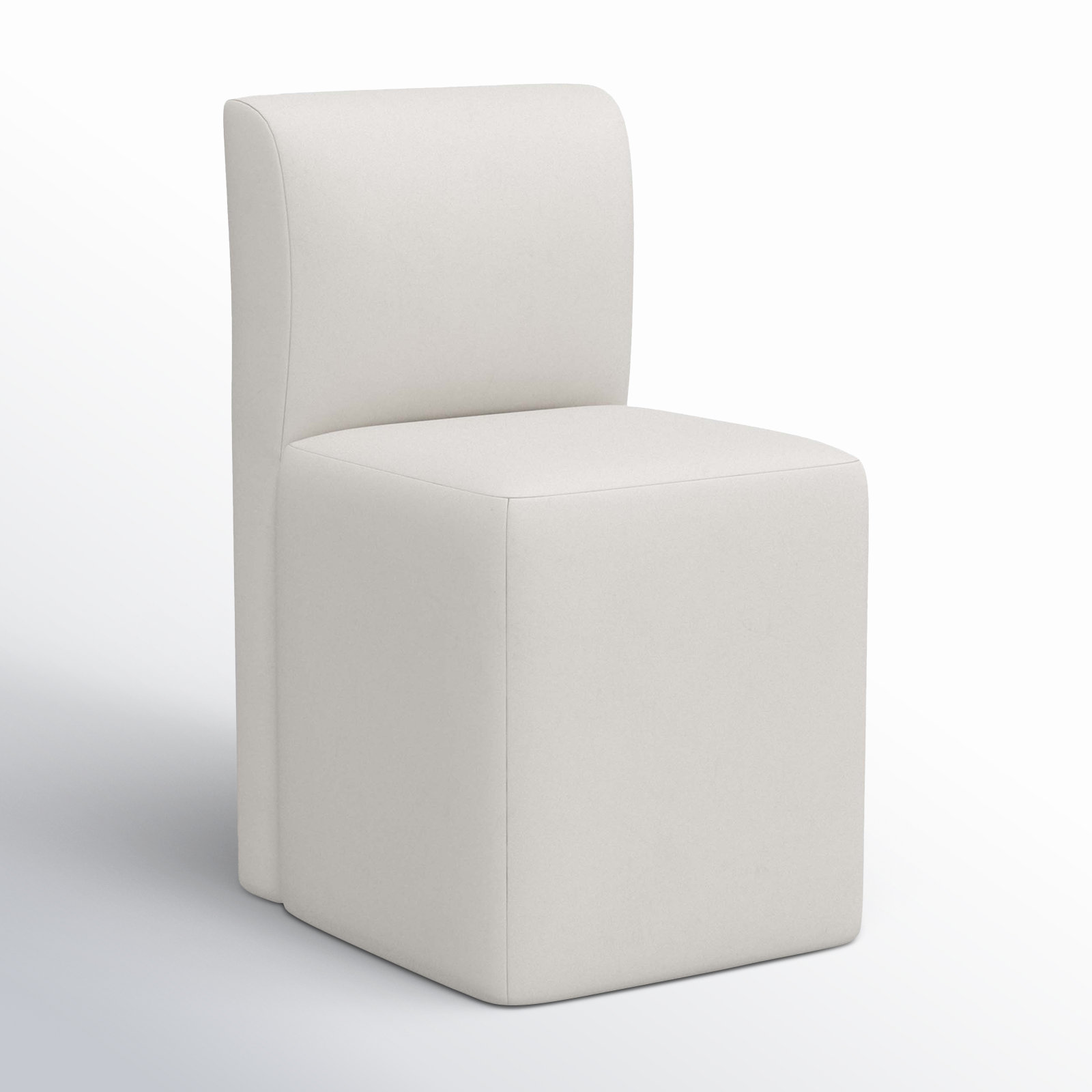 Mendy Linen Parsons Dining Chair, Bella Light Gray Performance Velvet