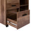 Classeur roulant Nevio, tiroir de bureau en bois, classeur avec tiroirs, armoires de bureau, supports et tablettes, support d'imprimante-88507032