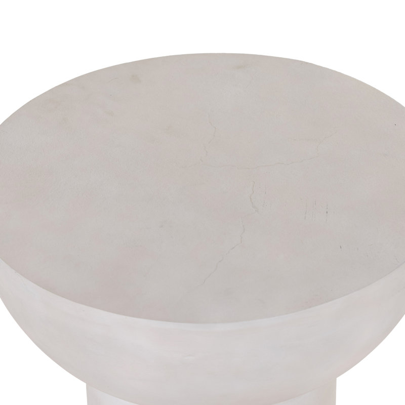 Searcy End Table, Textured Matte White