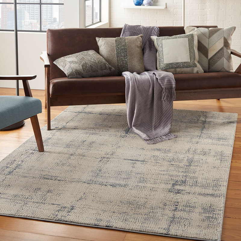Ivory Rug, 10Mm Thickness Abstract Dotted Rug, Modern Stain Resistant Rug For Bedroom, & Dining Room, Rectangle 120 x 180 cm