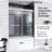 56-60 In. W X 62 In. H Double Sliding Frameless Bathtub Shower Door | Silent Soft Close | 5/16 Inch Thick  Tempered Glass With  Easy To Clean Coating | Reversible Installation | Chrome-122270903
