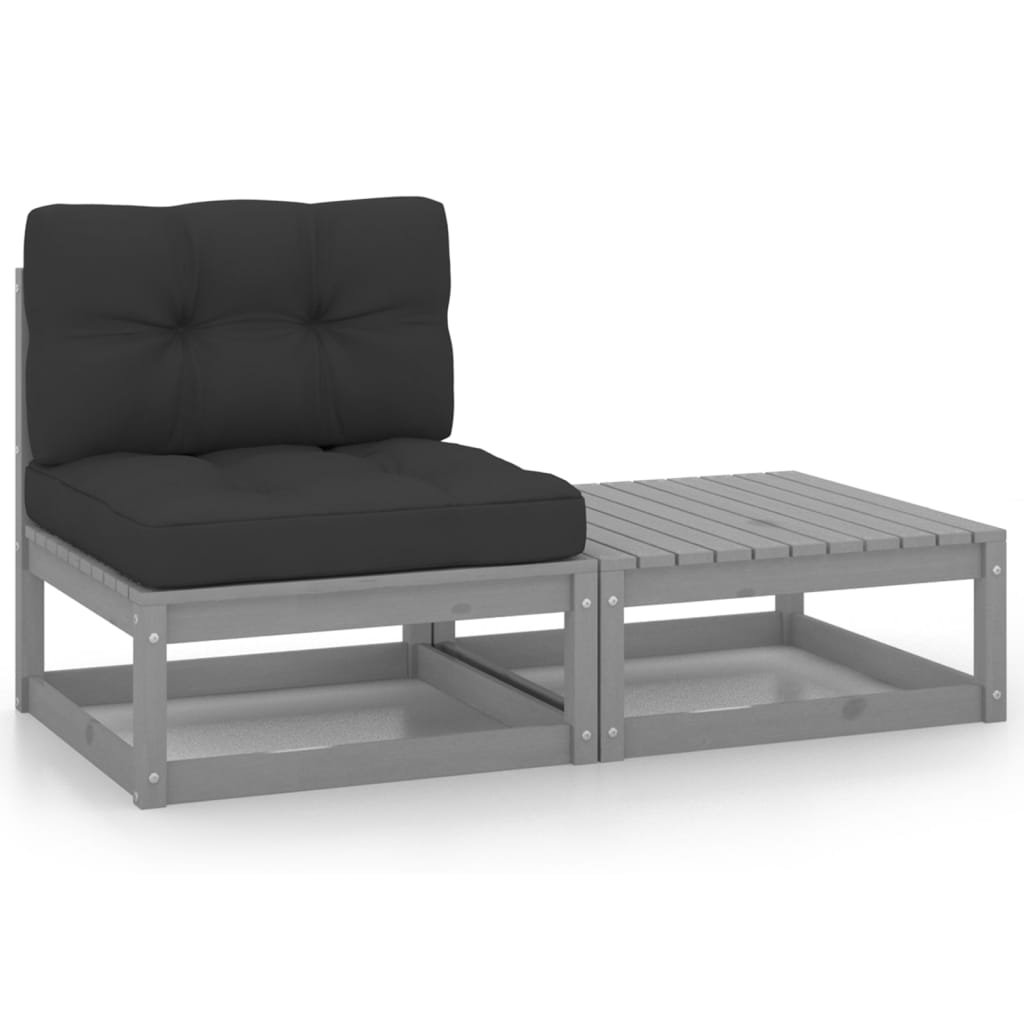 2-Sitzer Lounge-Set Jarmel mit Polster