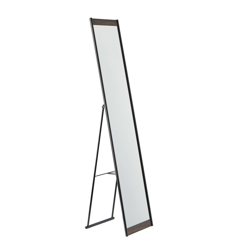 Miroir pleine longueur Morrell, Noyer / Noir