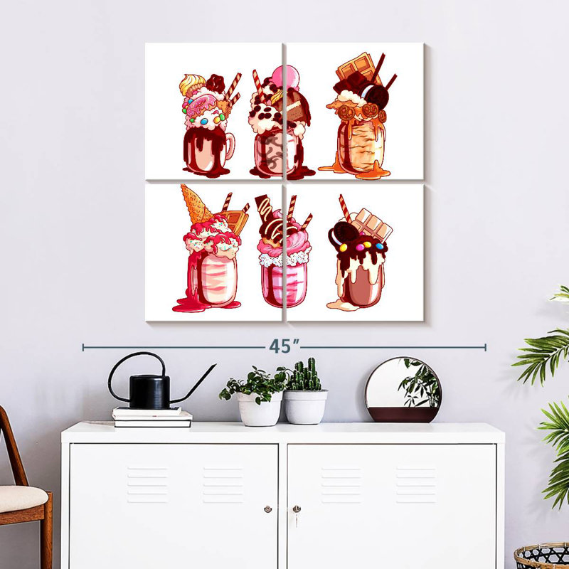 Yarlin surchargé Milkshakes, H 32 po x l 32 po
