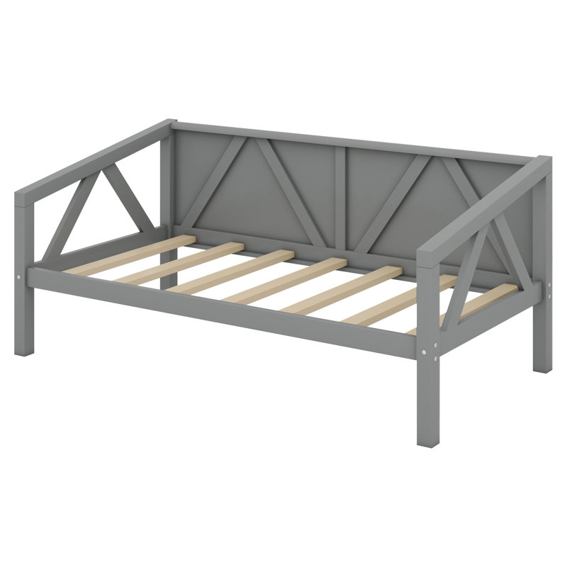Daybed, Wood Slat Support, Gray